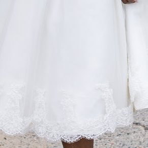 Overlays - lace hem OR appliques  Dolly Couture Bridal