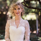Illusion Neckline & Back - Dolly Couture Bridal 