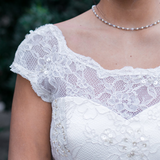 Cap to Short Sleeve - Dolly Couture Bridal 